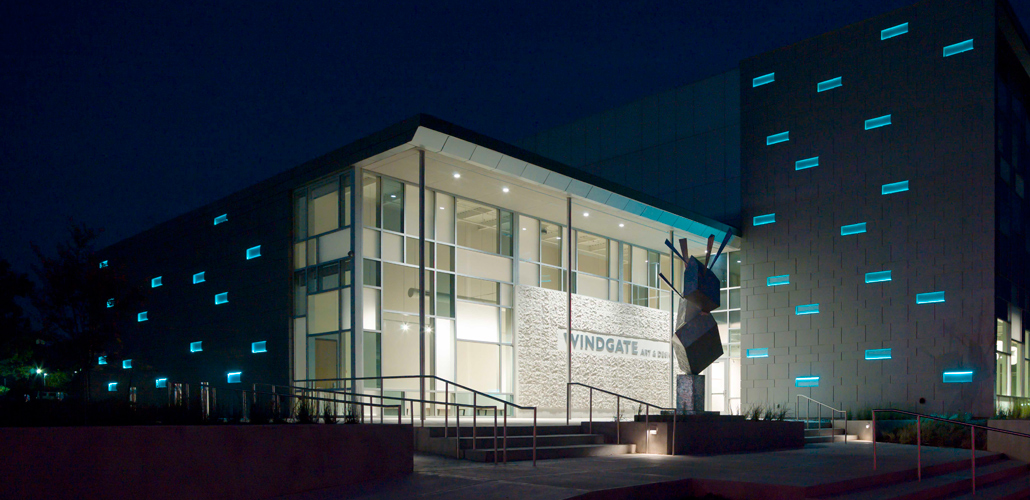 Lighting the Windgate Center for Art & Design in Conway
